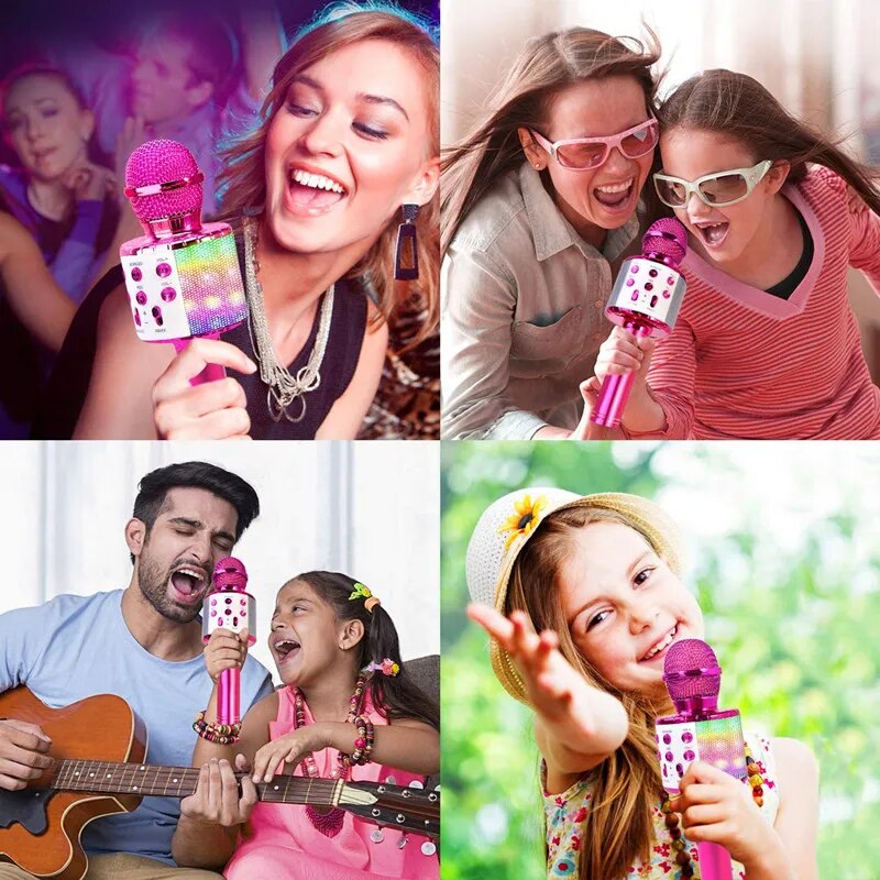 Fun Toys for 4-15 Year Old Girls, Handheld Karaoke Microphone for Kids Birthday Gifts for 8 9 10 11 Years Old Boys Girl