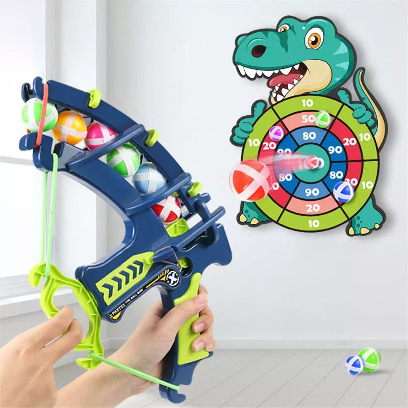 Montessori Throw Sport Slingshot Target Sticky Ball Dartboard Basketball Board Games Educational Children's outdoor Game toy