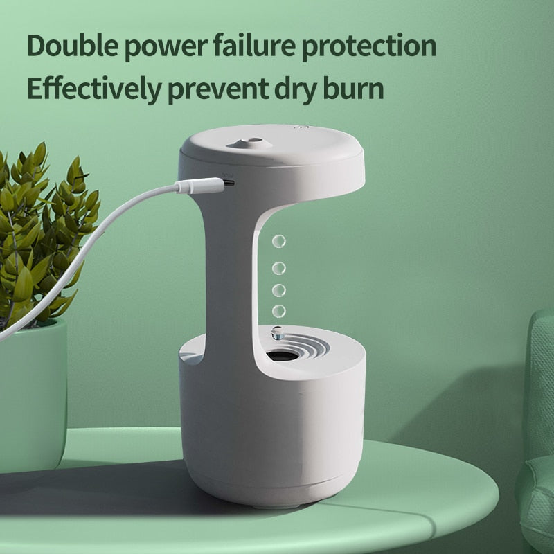 Innovative antigravity humidifier with advanced technology to prevent dry burn, ensuring sage and effective moisture control.